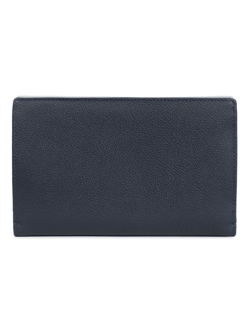 Compagno di viaggio - 2 ante - stop rfid - pelle bahia hexagona Blu Multicolore - Kiabi