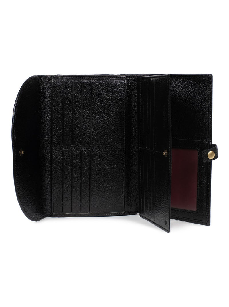 Compagno di viaggio - 2 ante - stop rfid - pelle bastille hexagona Nero - Kiabi