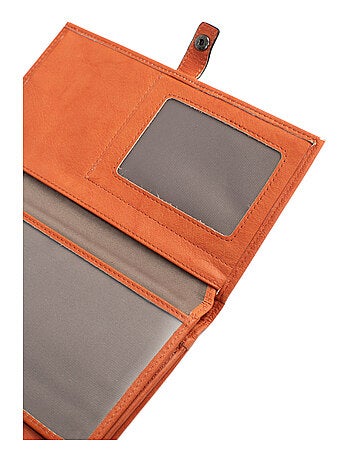 Compagno di viaggio - 2 ante - Stop RFID - Pelle SAUVAGE
