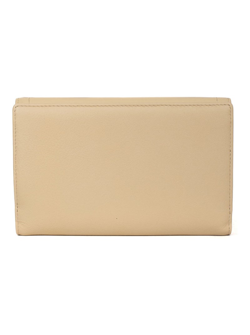 Compagno di viaggio - 2 ante - stop rfid - pelle sauvage hexagona Beige sabbia - Kiabi