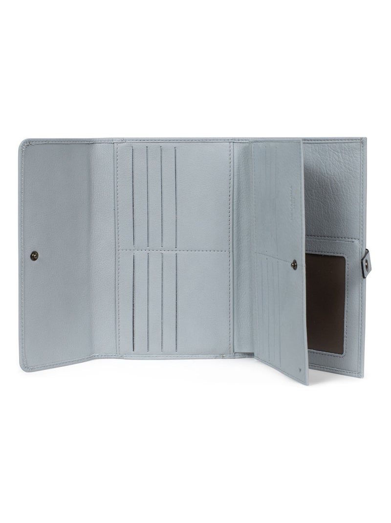 Compagno di viaggio - 2 ante - stop rfid - pelle sauvage hexagona Blu cielo - Kiabi