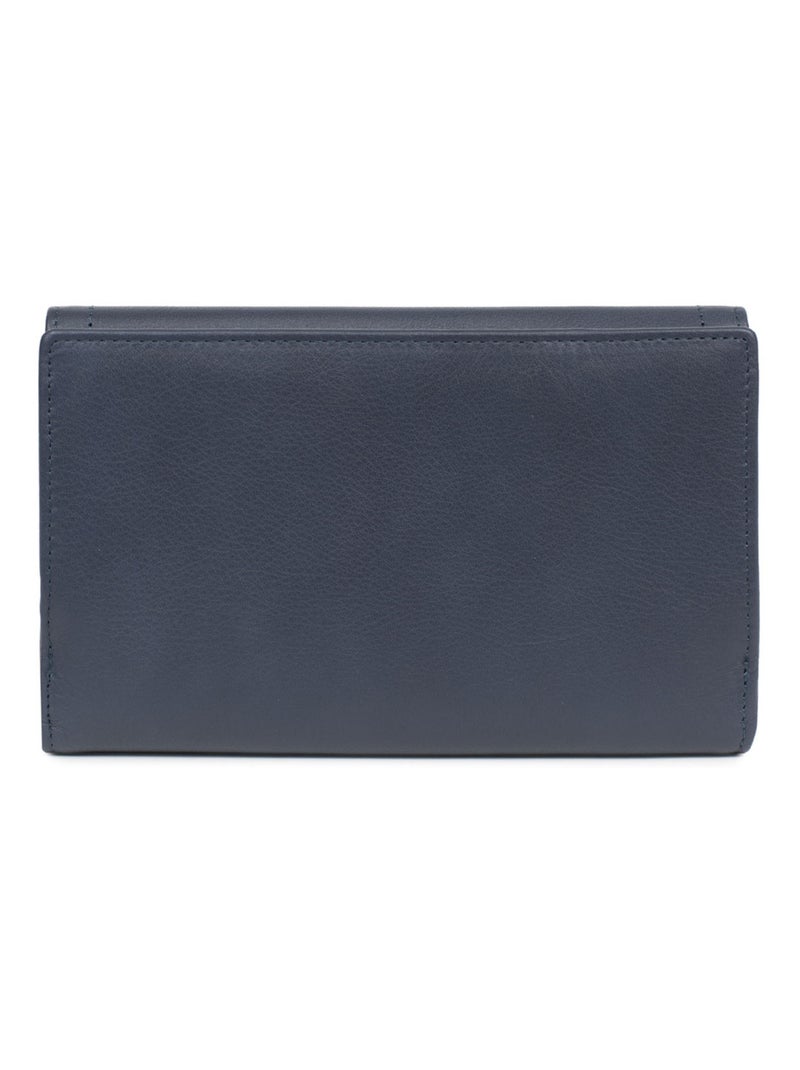 Compagno di viaggio - 2 ante - stop rfid - pelle sauvage hexagona Blu notte - Kiabi