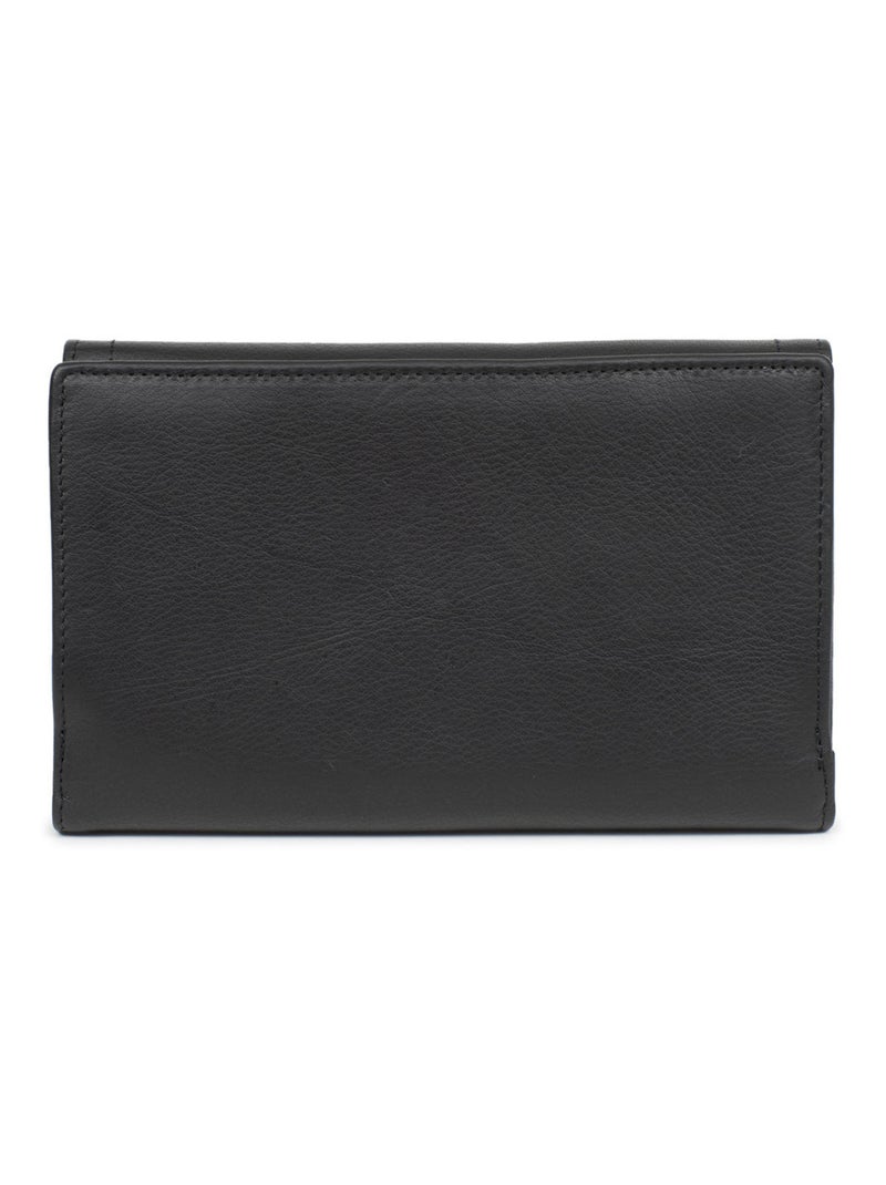 Compagno di viaggio - 2 ante - stop rfid - pelle sauvage hexagona Nero - Kiabi