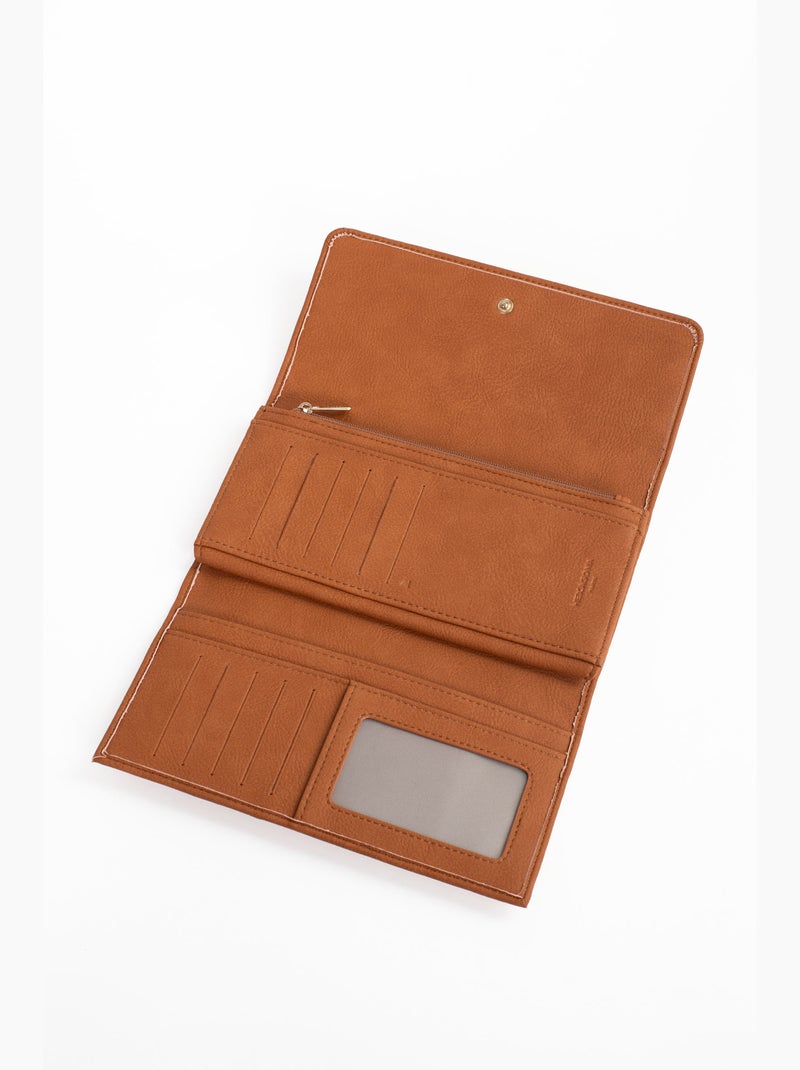 Compagno di viaggio - 2 ante - stop rfid moly hexagona Marrone caramello - Kiabi