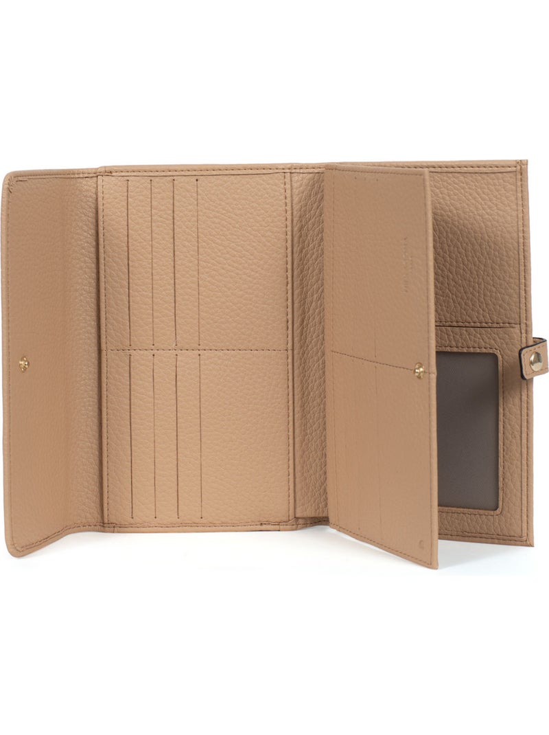 Compagno di viaggio - 2 ante - stop rfid zora hexagona Beige sabbia - Kiabi