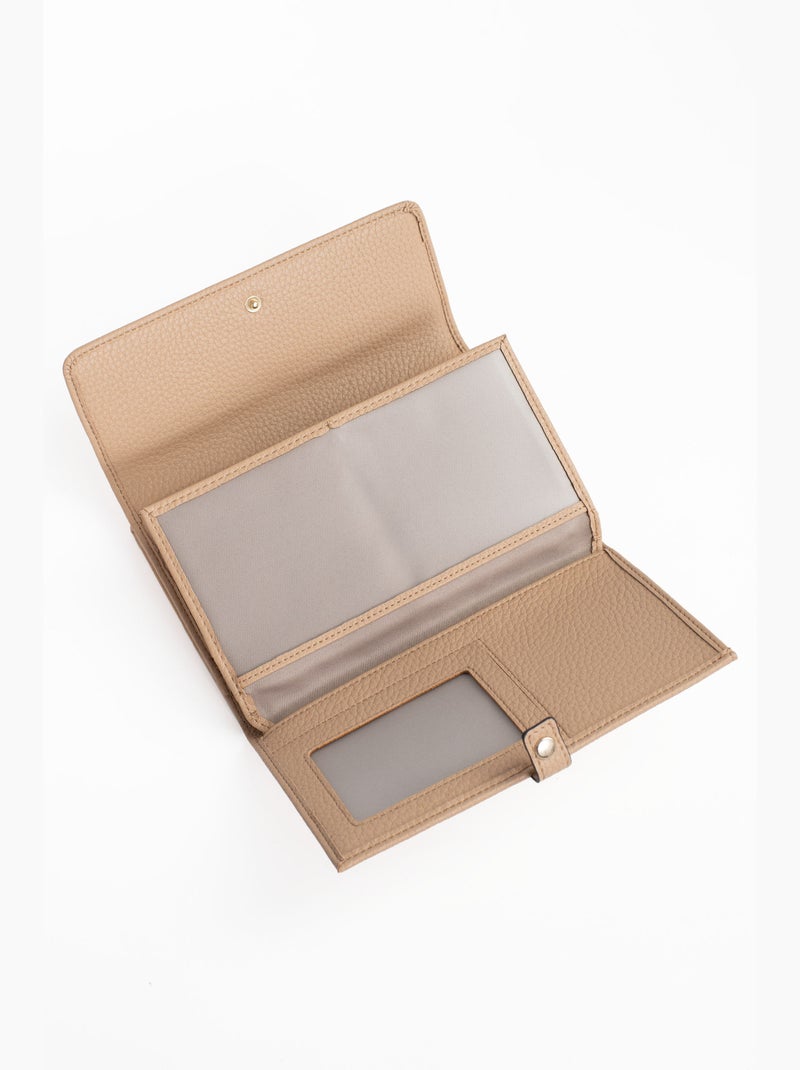 Compagno di viaggio - 2 ante - stop rfid zora hexagona Beige sabbia - Kiabi