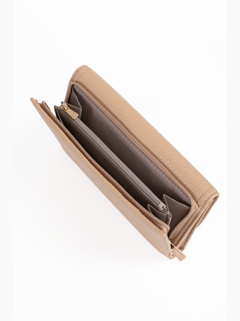 Compagno di viaggio - 2 ante - stop rfid zora hexagona Beige sabbia - Kiabi