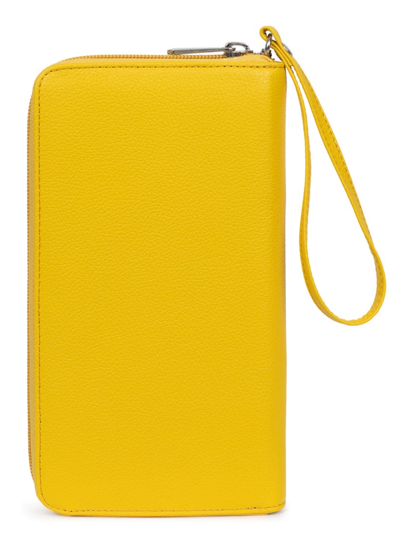 Compagno di viaggio - pelle confort hexagona Giallo - Kiabi