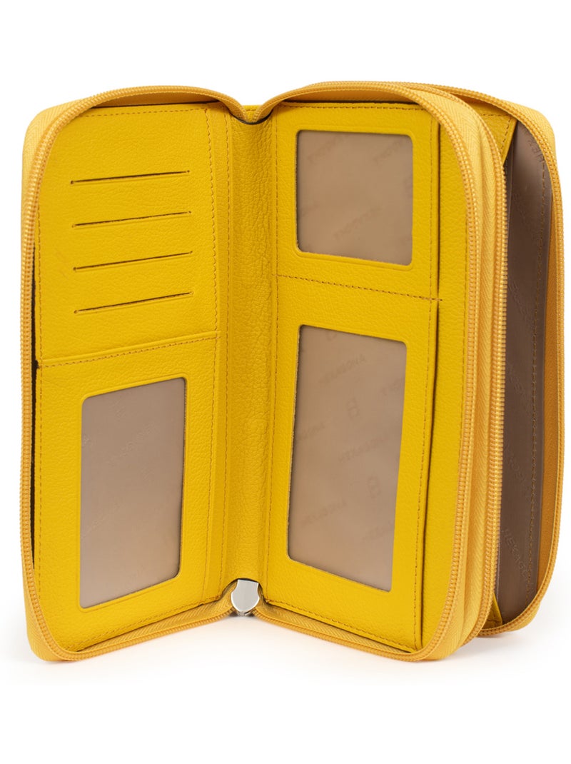 Compagno di viaggio - pelle confort hexagona Giallo - Kiabi