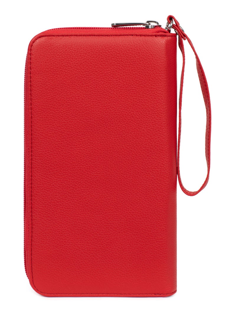 Compagno di viaggio - pelle confort hexagona Rosso pomodoro - Kiabi