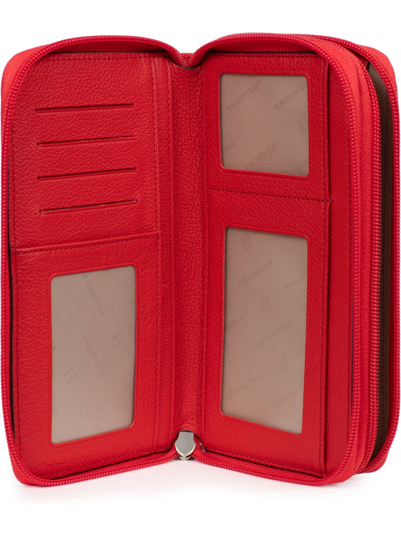 Compagno di viaggio - pelle confort hexagona Rosso pomodoro - Kiabi