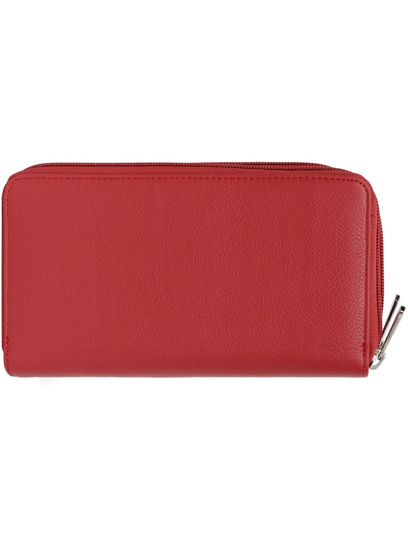 Compagno di viaggio - pelle confort hexagona Rosso scuro - Kiabi