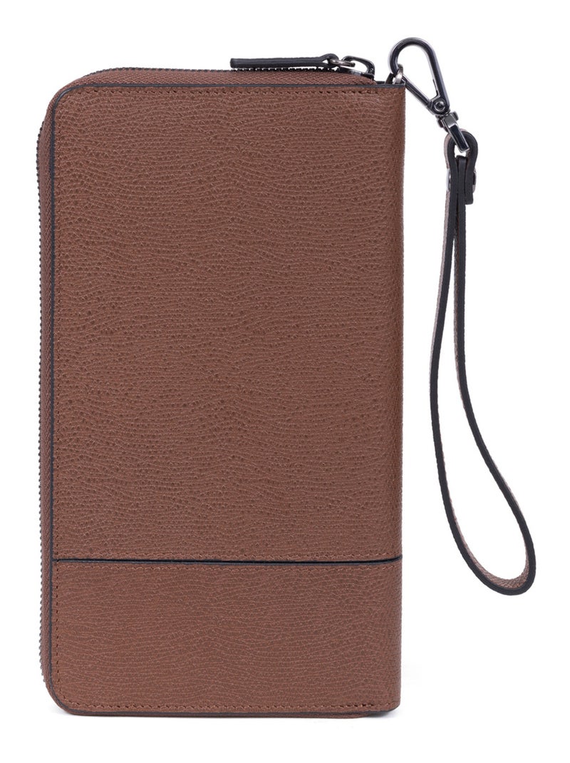 Compagno di viaggio - Stop RFID - Pelle DANDY Marrone - Kiabi