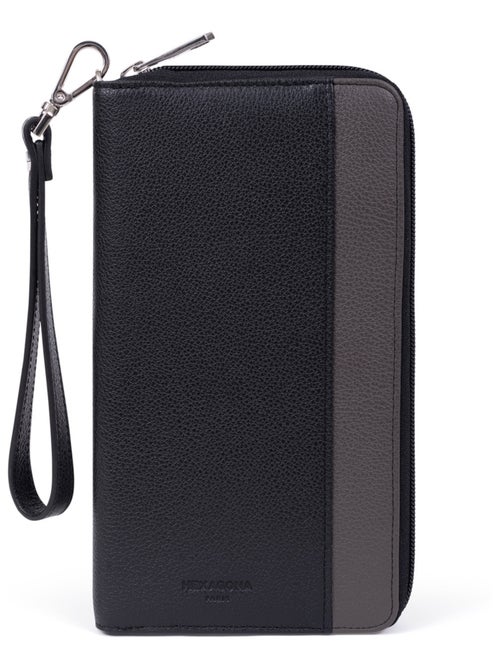 Compagno di viaggio - stop rfid - pelle duo hexagona - Kiabi Compagno di viaggio - stop rfid - pelle duo hexagona - Kiabi