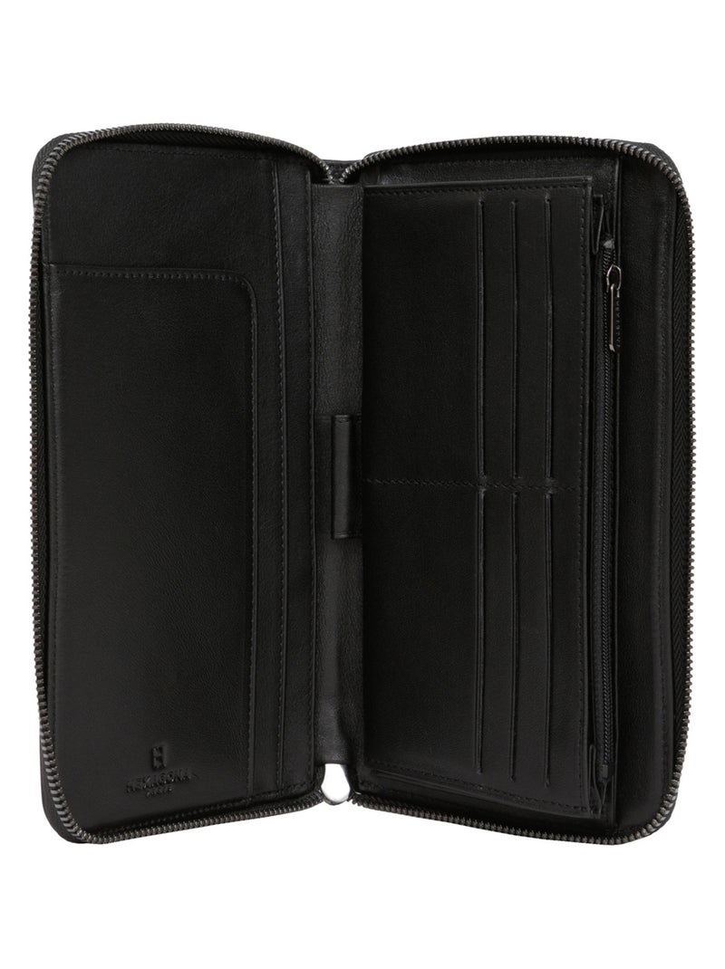 Compagno di viaggio - stop rfid - pelle sensation hexagona Nero - Kiabi