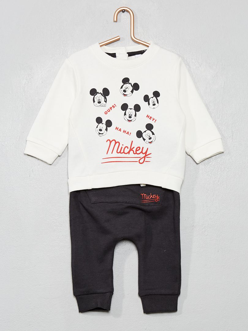 Completino felpa + pantaloni 'Disney' BIANCO - Kiabi