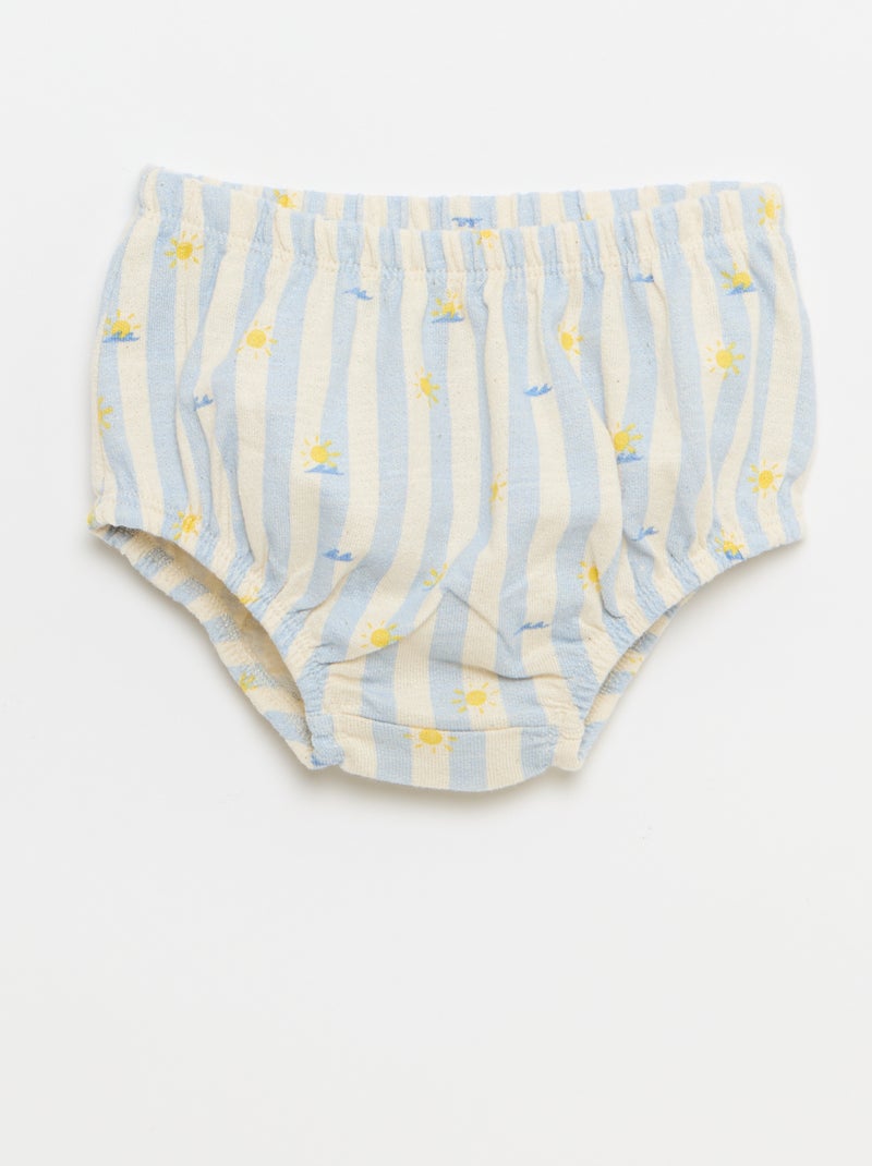Completo 2 pezzi - body + pantaloncini Blu - Kiabi
