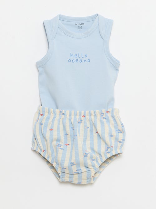 Completo 2 pezzi - body + pantaloncini - Kiabi