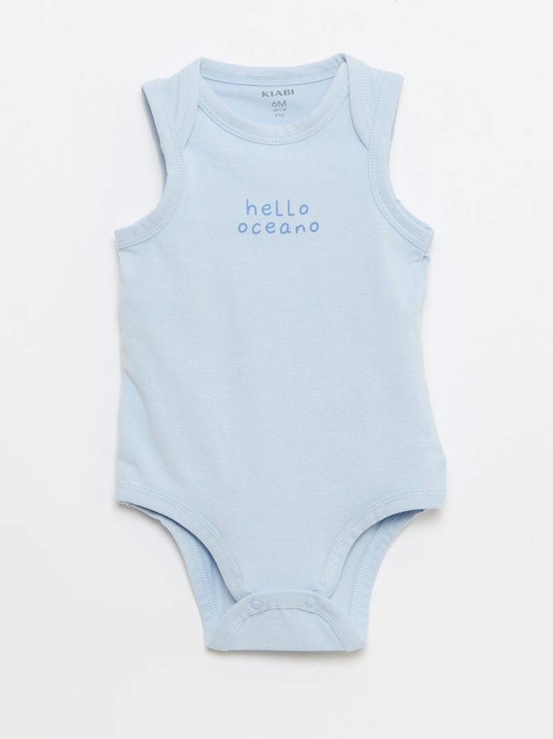 Completo 2 pezzi - body + pantaloncini Blu - Kiabi