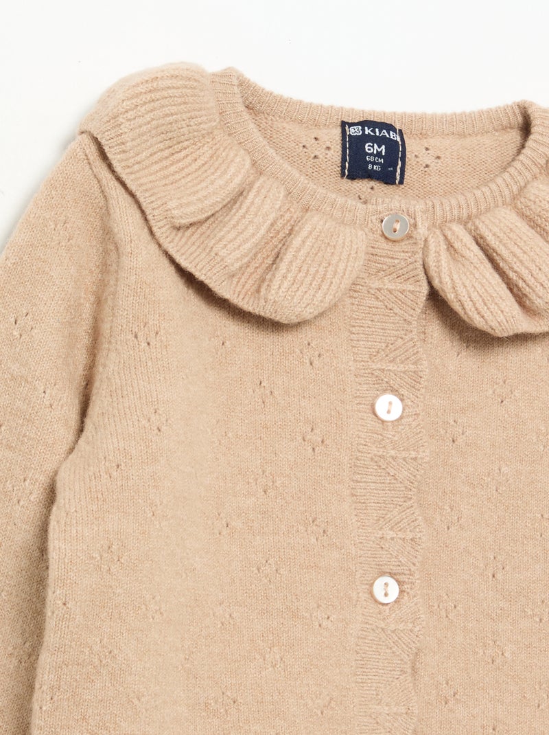 Completo 2 pezzi - Cardigan + leggings Beige - Kiabi
