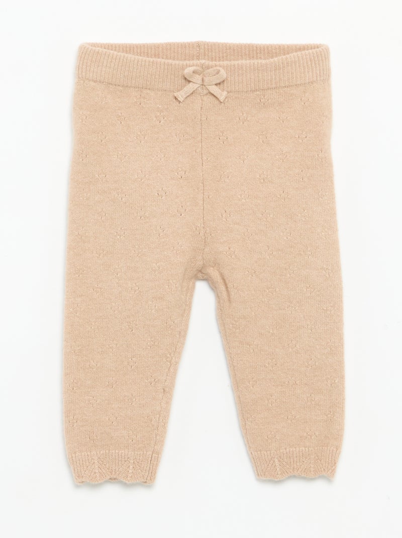 Completo 2 pezzi - Cardigan + leggings Beige - Kiabi