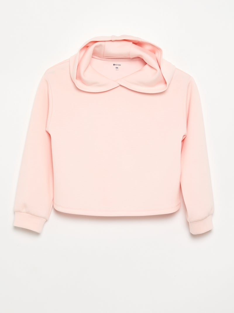 Completo 2 pezzi - Felpa con cappuccio + leggings a zampa Rosa - Kiabi