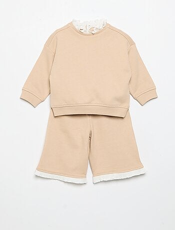 Completo 2 pezzi - Felpa + pantaloni ampi