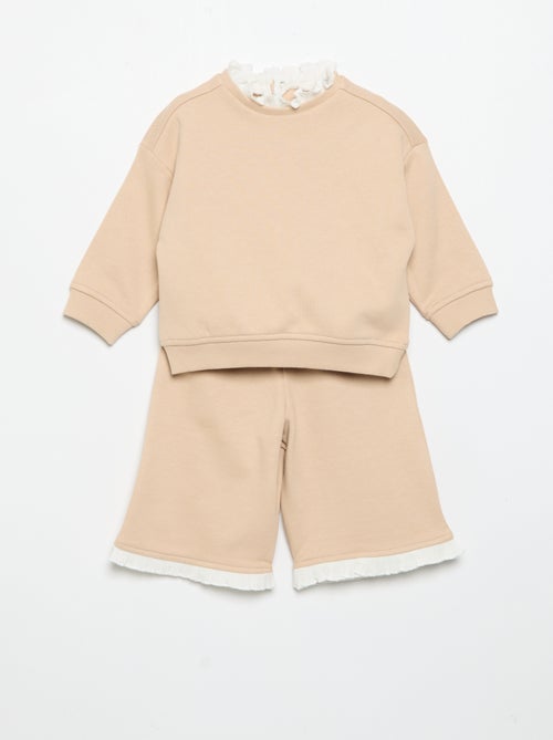Completo 2 pezzi - Felpa + pantaloni ampi - Kiabi