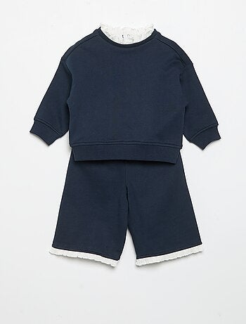 Completo 2 pezzi - Felpa + pantaloni ampi
