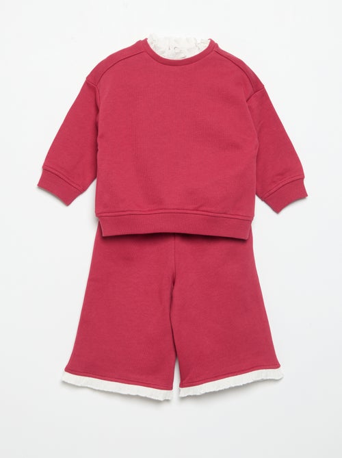 Completo 2 pezzi - Felpa + pantaloni ampi - Kiabi