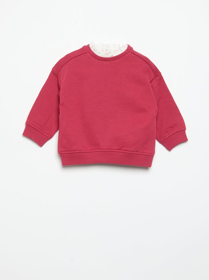 Completo 2 pezzi - Felpa + pantaloni ampi Rosa - Kiabi