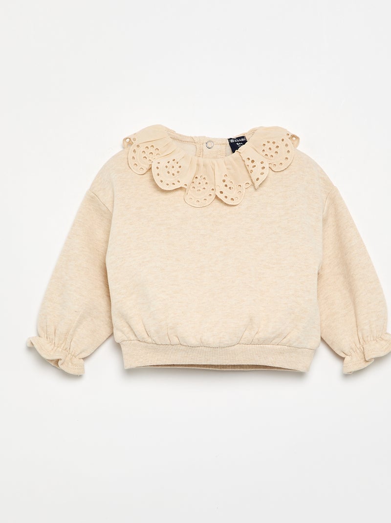 Completo 2 pezzi - felpa + pantaloni Beige - Kiabi