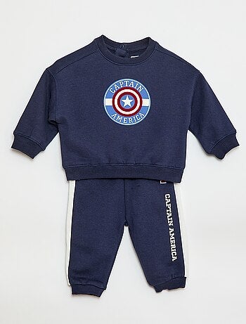 Completo 2 pezzi - felpa + pantaloni 'Captain America'