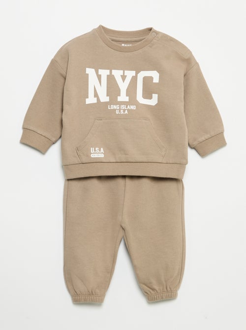 Completo 2 pezzi - felpa + pantaloni da jogging - Kiabi