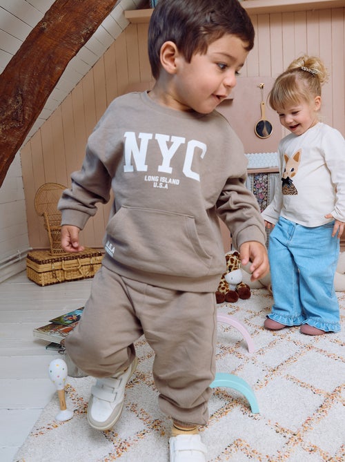 Completo 2 pezzi - felpa + pantaloni da jogging - Kiabi