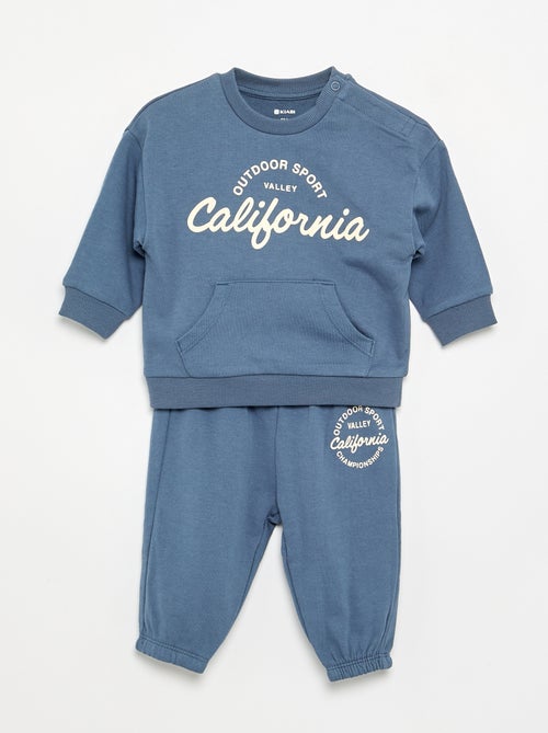Completo 2 pezzi - felpa + pantaloni da jogging - Kiabi