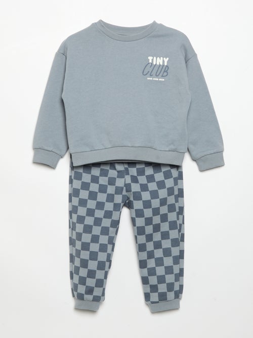 Completo 2 pezzi - Felpa + pantaloni da jogging - Kiabi Completo 2 pezzi - Felpa + pantaloni da jogging - Kiabi