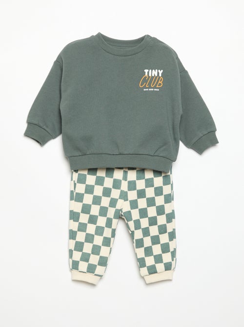 Completo 2 pezzi - Felpa + pantaloni da jogging - Kiabi