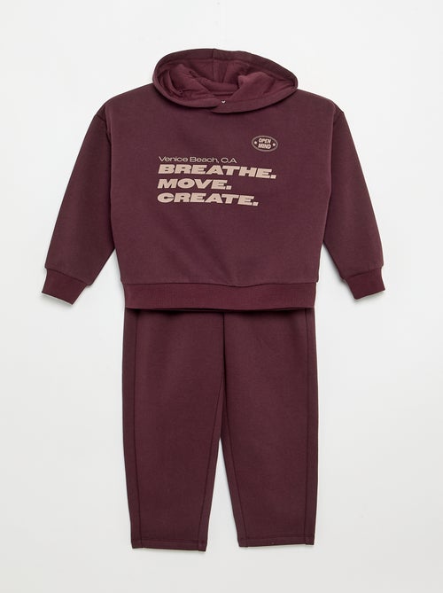 Completo 2 pezzi - felpa + pantaloni da jogging - Kiabi