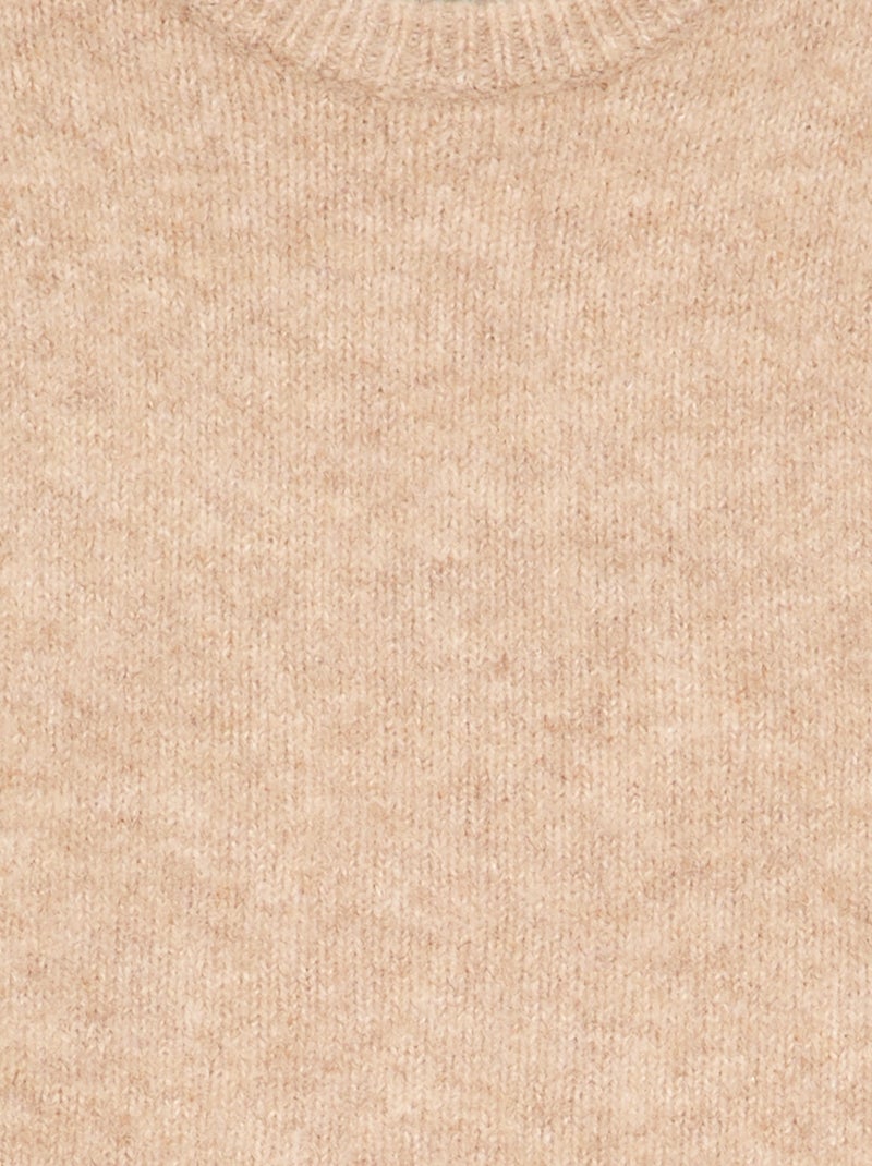 Completo 2 pezzi - maglione + foulard con dettagli in macramè Beige - Kiabi