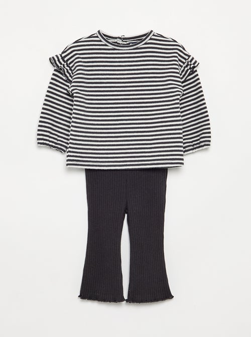 Completo 2 pezzi - maglione + leggings - Kiabi Completo 2 pezzi - maglione + leggings - Kiabi