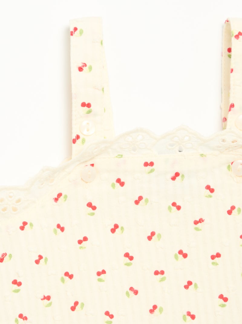 Completo 2 pezzi - pagliaccetto + cappello Beige - Kiabi