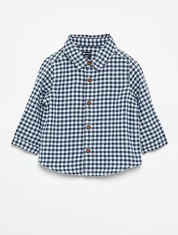 Completo 2 pezzi - Salopette lunga + Camicia a maniche lunghe