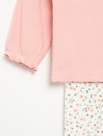 Completo 2 pezzi - T-shirt a maniche lunghe + legging