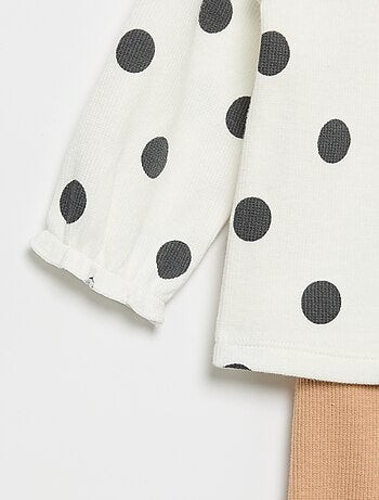 Completo 2 pezzi - T-shirt a maniche lunghe + leggings