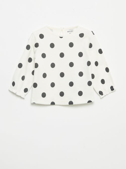 Completo 2 pezzi - T-shirt a maniche lunghe + leggings - Kiabi