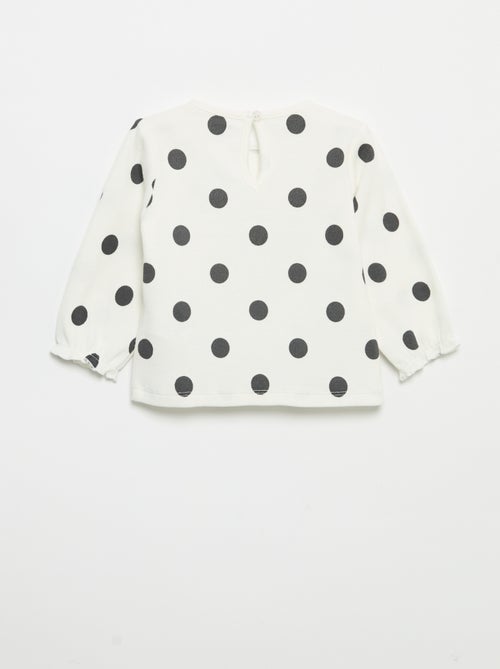 Completo 2 pezzi - T-shirt a maniche lunghe + leggings - Kiabi