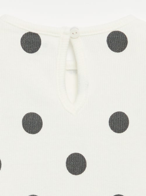 Completo 2 pezzi - T-shirt a maniche lunghe + leggings - Kiabi
