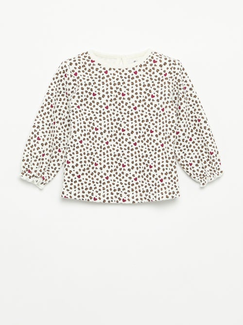 Completo 2 pezzi - T-shirt a maniche lunghe + leggings - Kiabi