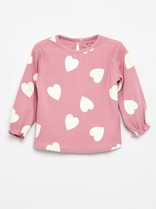 Completo 2 pezzi - T-shirt a maniche lunghe + leggings - Kiabi